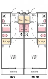 グレンモーレンジ【1階】の間取り
