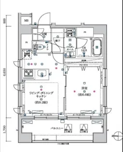 ガレリアレジデンス南千住【10階】の間取り