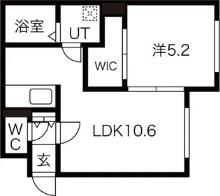 NOJU琴似【1階】の間取り