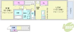 アルカンシェル【2階】の間取り