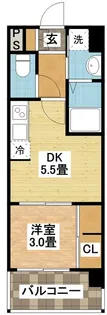 modern palazzo平和公園【2階】の間取り