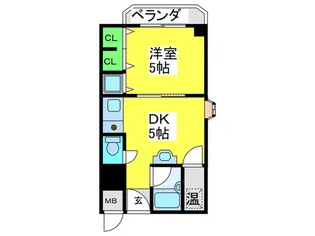 NOMA車之町【4階】の間取り