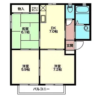 フローラM【2階】の間取り