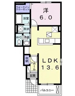 アルカディアII【1階】の間取り