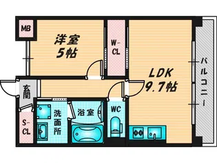 グリーンコート東小路【2階】の間取り
