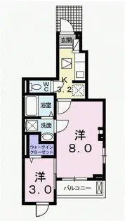 ボア ソルチ【1階】の間取り