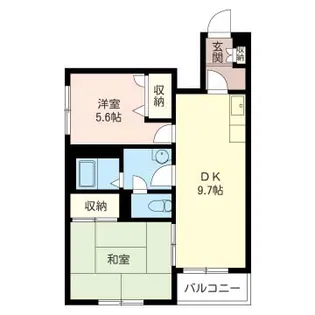 ベルメゾンカワムラ【2階】の間取り