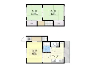 梶原アパート【1階】の間取り