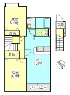 Pharos(ファロス)【2階】の間取り
