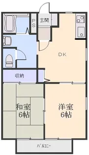 ディアス城東【2階】の間取り