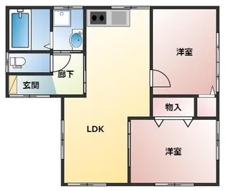 群馬県伊勢崎市境西今井【一戸建】の間取り