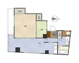 クレセントプラザ笹塚【9階】の間取り