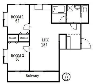 ネーブルうらやしき B棟【3階】の間取り