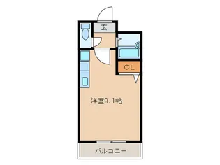 セリ-ヌメゾンにしじん【4階】の間取り