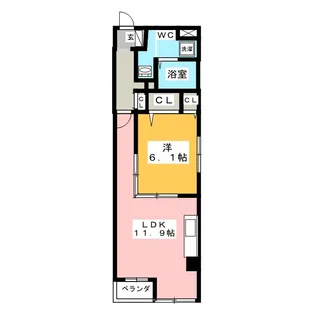 モン・シャトー・南山【3階】の間取り