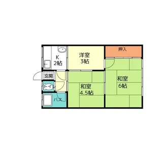 奈良県奈良市山陵町【アパート】の間取り