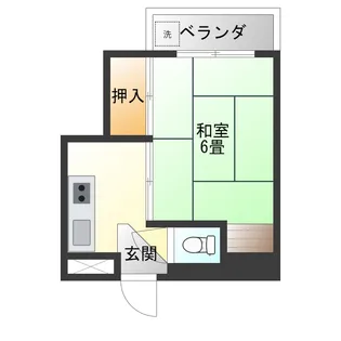 ハヤカワメイゾン【2階】の間取り