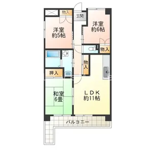 サングリーンハイツ【2階】の間取り