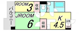 広島県広島市中区千田町3【マンション】の間取り