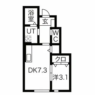 proximo  A【1階】の間取り
