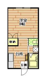 クイーンハイム【2階】の間取り