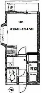 フラットチクマ【1階】の間取り