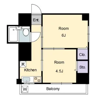 ハイツ西巣鴨【2階】の間取り