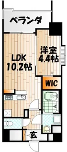 ニューサンリバー15番館【10階】の間取り