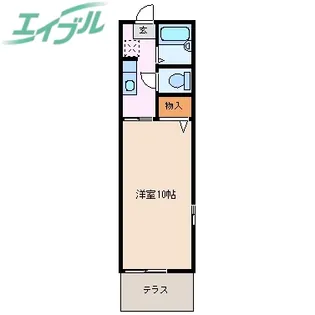 ストーリア西浜田【1階】の間取り