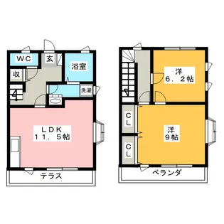 静岡県浜松市中央区大平台2【一戸建】の間取り
