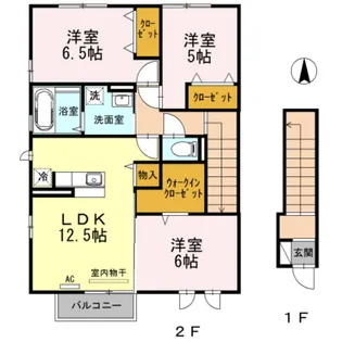 レジデンス モネ【2階】の間取り