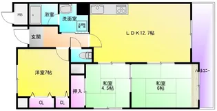 シャトーアルベール【2階】の間取り