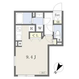 WELL COURT NAKAMURAKOUEN【2階】の間取り