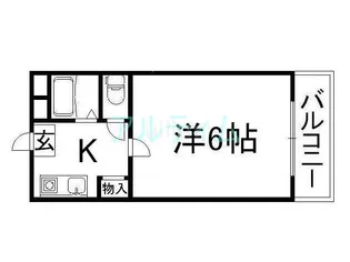 エリーフラッツ西京極【4階】の間取り