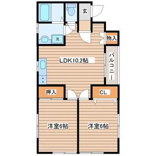 リトルハウス【2階】の間取り