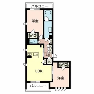 和歌山県和歌山市柳丁【マンション】の間取り