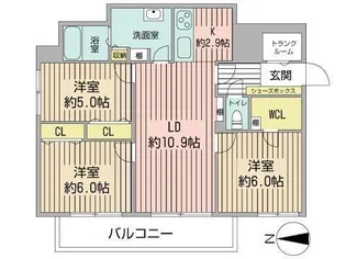 Partire Cent【3階】の間取り