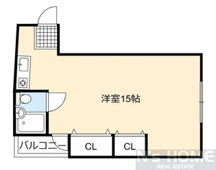 マンション吉見【4階】の間取り