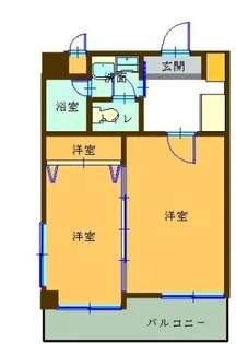 福岡県福岡市中央区天神3【マンション】の間取り