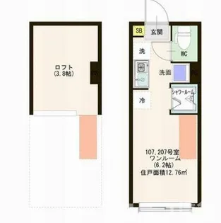 ハーモニーテラス千川小竹向原【1階】の間取り