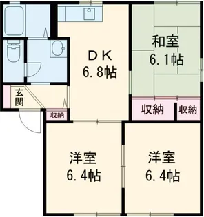 花ぞ野ローズガーデン A棟【1階】の間取り
