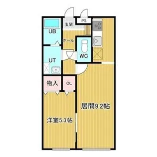 リバティ湯浜【2階】の間取り