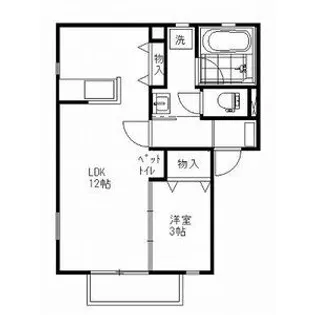 シンビオシス(ペット仕様)【1階】の間取り