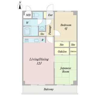 ハイツ七番館【2階】の間取り