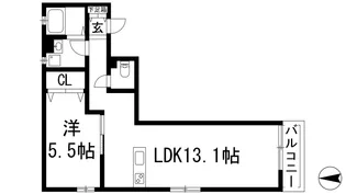WindBell栄本町【2階】の間取り