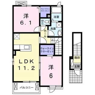 ラフレシール【2階】の間取り