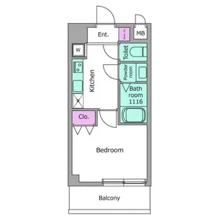 LOC’S YOKODAI【2階】の間取り