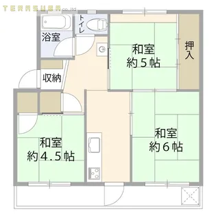 フォークローバーズ 南大分【2階】の間取り