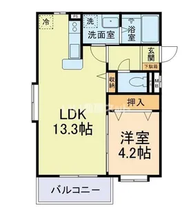 クラランス渡鹿II【2階】の間取り
