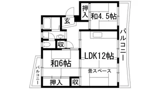 中山五月台15号棟【3階】の間取り